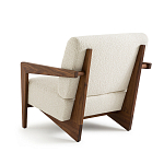 Кресло Avalon White Boucle из массива ореха варинант исполнения - 2 | Loft Concept в Липецке