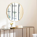 Золотое настенное зеркало Yvon Mirror варинант исполнения - 3 | Loft Concept в Липецке