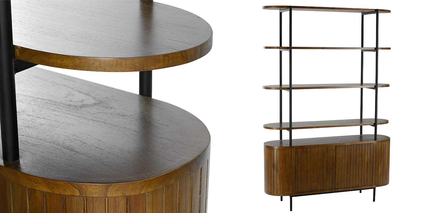 Стеллаж Rockwell Wood Rack Стеллаж Rockwell Wood Rack - Loft-Concept в Липецке