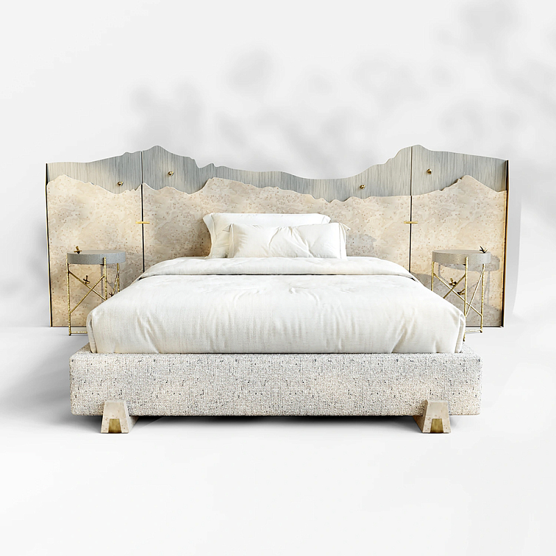 Кровать Okinawa Бежевый Лазурь в Липецке | Loft Concept 