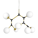 Люстра с 7-ю белыми шарообразными плафонами Natural Concepts варинант исполнения - 1 | Loft Concept в Липецке