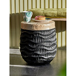 Приставной столик с фактурой под натуральное дерево Immortality варинант исполнения - 5 | Loft Concept в Липецке