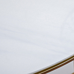 Консоль приставная полукруглая на основании золотого цвета Interior Accent варинант исполнения - 3 | Loft Concept в Липецке