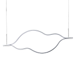 Подвесной светильник волнообразный изогнутый на двух тросах 123 см Spiral Lighting варинант исполнения - 1 | Loft Concept в Липецке