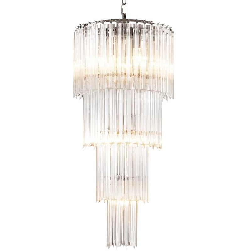Люстра Chandelier Alpina S Никель Прозрачный (Transparent) Люстра Chandelier Alpina S Никель Прозрачный (Transparent) в Липецке | Loft Concept