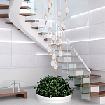 Большая каскадная люстра с хрустальными подвесками Esme Drops Crystal Brass Cascade Chandelier 25 варинант исполнения - 2 | Loft Concept в Липецке