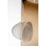 Ваза коричневая Forma Mare со стеклянными вставками варинант исполнения - 3 | Loft Concept в Липецке