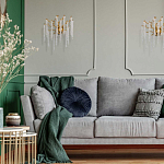 Бра золотого цвета с ветвями и хрустальными подвесками FAIRYTREE Light варинант исполнения - 8 | Loft Concept в Липецке