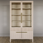 Витрина Primo со стеклянными фасадами и буфетом шпон Светлый дуб варинант исполнения - 2 | Loft Concept в Липецке