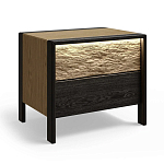 Тумба 2 ящика с подсветкой на рельефном фасаде Warm Industrial варинант исполнения - 3 | Loft Concept в Липецке