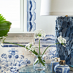 Обои ручная роспись Porto by Alessandra Branca Original colourway on dyed paper варинант исполнения - 3 | Loft Concept в Липецке