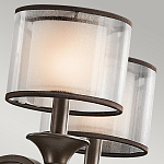 Люстра с белыми тканевыми абажурами в прозрачных стеклянных цилиндрах Kichler варинант исполнения - 21 | Loft Concept в Липецке