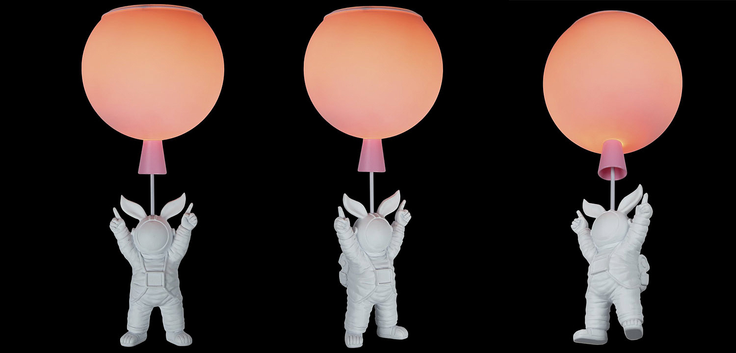 Потолочный светильник Cosmonaut pink ball Потолочный светильник Cosmonaut pink ball - Loft-Concept в Липецке