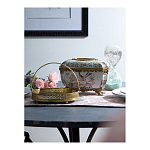 Блюдо фарфоровое с бронзовой ручкой Paradise Dish with Handle варинант исполнения - 2 | Loft Concept в Липецке