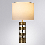 Настольная лампа с цилиндрическим основанием и белым абажуром Crystal Harmony  варинант исполнения - 1 | Loft Concept в Липецке