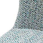 Дизайнерское мягкое кресло без подлокотников в голубой пестрой обивке Roux Armchair варинант исполнения - 6 | Loft Concept в Липецке