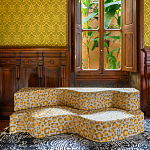 Дизайнерский модульный диван волнистой формы с цветным принтом Poltronova Superonda Sofa варинант исполнения - 23 | Loft Concept в Липецке