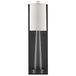 Бра на прозрачном штативе с тканевым абажуром в форме цилиндра Conciseness варинант исполнения - 4 | Loft Concept в Липецке