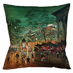 Подушка декоративная Париж ночной Impressionism in Art варинант исполнения - 1 | Loft Concept в Липецке