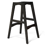 Барный стул со спинкой и подлокотниками на 4-х деревянных ножках Douglas Rhombus Бирюзовый Велюр варинант исполнения - 3 | Loft Concept в Липецке