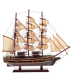 Декоративная модель деревянного коричневого парусника в подарочной упаковке With The low варинант исполнения - 1 | Loft Concept в Липецке