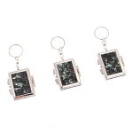 Зеркало брелок складное двухстороннее из натурального камня Серафинит Stone Mirrors варинант исполнения - 4 | Loft Concept в Липецке