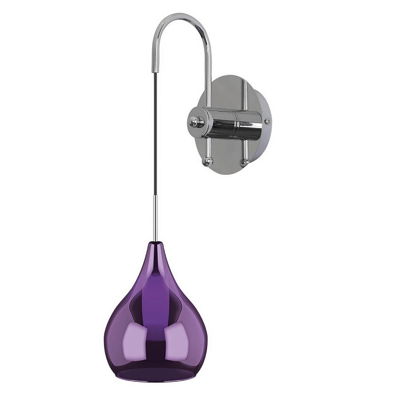 Бра Candiano Purple Sconces Фиолетовый Хром Бра Candiano Purple Sconces Фиолетовый Хром в Липецке | Loft Concept