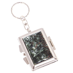 Зеркало брелок складное двухстороннее из натурального камня Серафинит Stone Mirrors варинант исполнения - 1 | Loft Concept в Липецке