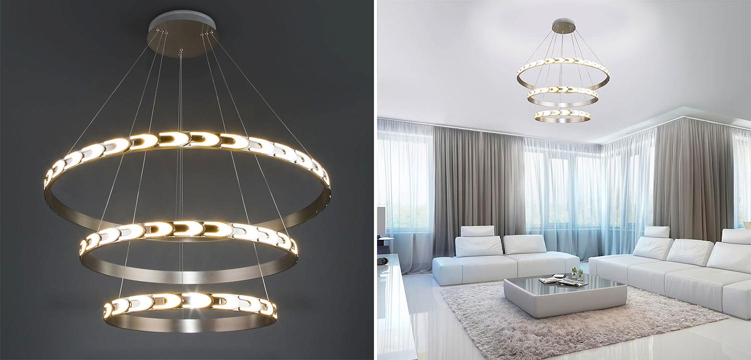 Люстра Maoris 3 Ring Horizontal Chandelier Люстра Maoris 3 Ring Horizontal Chandelier - Loft-Concept в Липецке