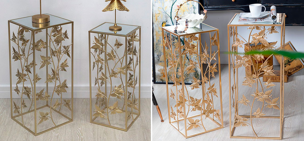 Столик на металлическом основании Golden Butterflies Столик на металлическом основании Golden Butterflies - Loft-Concept в Липецке