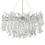 Люстра с хрустальными подвесками на металлических ветках Fairytree Light Silver Chandelier 18 варинант исполнения - 1 | Loft Concept в Липецке