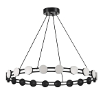 Люстра кольцевая с круглыми светодиодными источниками света Maxine Light варинант исполнения - 3 | Loft Concept в Липецке