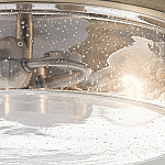 Потолочный светильник с прозрачным стеклянным плафоном с эффектом пузырьков Kichler варинант исполнения - 4 | Loft Concept в Липецке