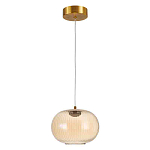 Подвесной светильник с янтарным рифленым стеклянным плафоном Ferm Living варинант исполнения - 2 | Loft Concept в Липецке