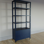 Стеллаж со стеклянными полками Elsa Dreams Blue варинант исполнения - 7 | Loft Concept в Липецке