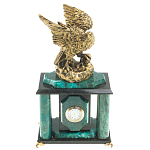 Часы настольные из натурального камня с декором в виде орла Eagle Stone Clock варинант исполнения - 5 | Loft Concept в Липецке