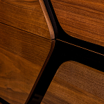 Высокий комод с узором из шпона на фасаде Sahara варинант исполнения - 5 | Loft Concept в Липецке