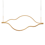 Подвесной светильник волнообразный изогнутый на двух тросах 103 см Spiral Lighting варинант исполнения - 1 | Loft Concept в Липецке