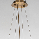 Люстра подвесная круглая с овальными подвесками из стекла дымчатого цвета Harlow Crystal Round варинант исполнения - 5 | Loft Concept в Липецке