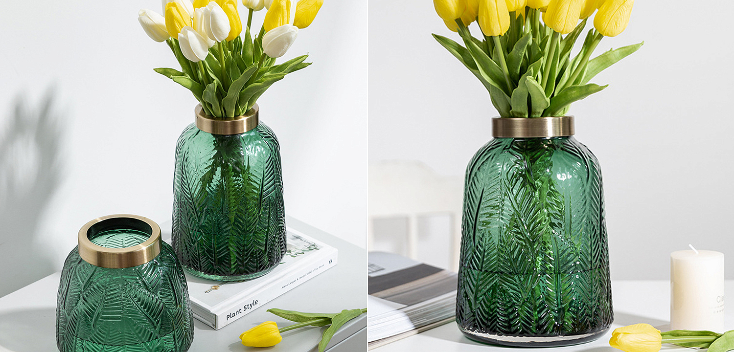 Ваза Emerald Vase Golden Throat high Ваза Emerald Vase Golden Throat high - Loft-Concept в Липецке