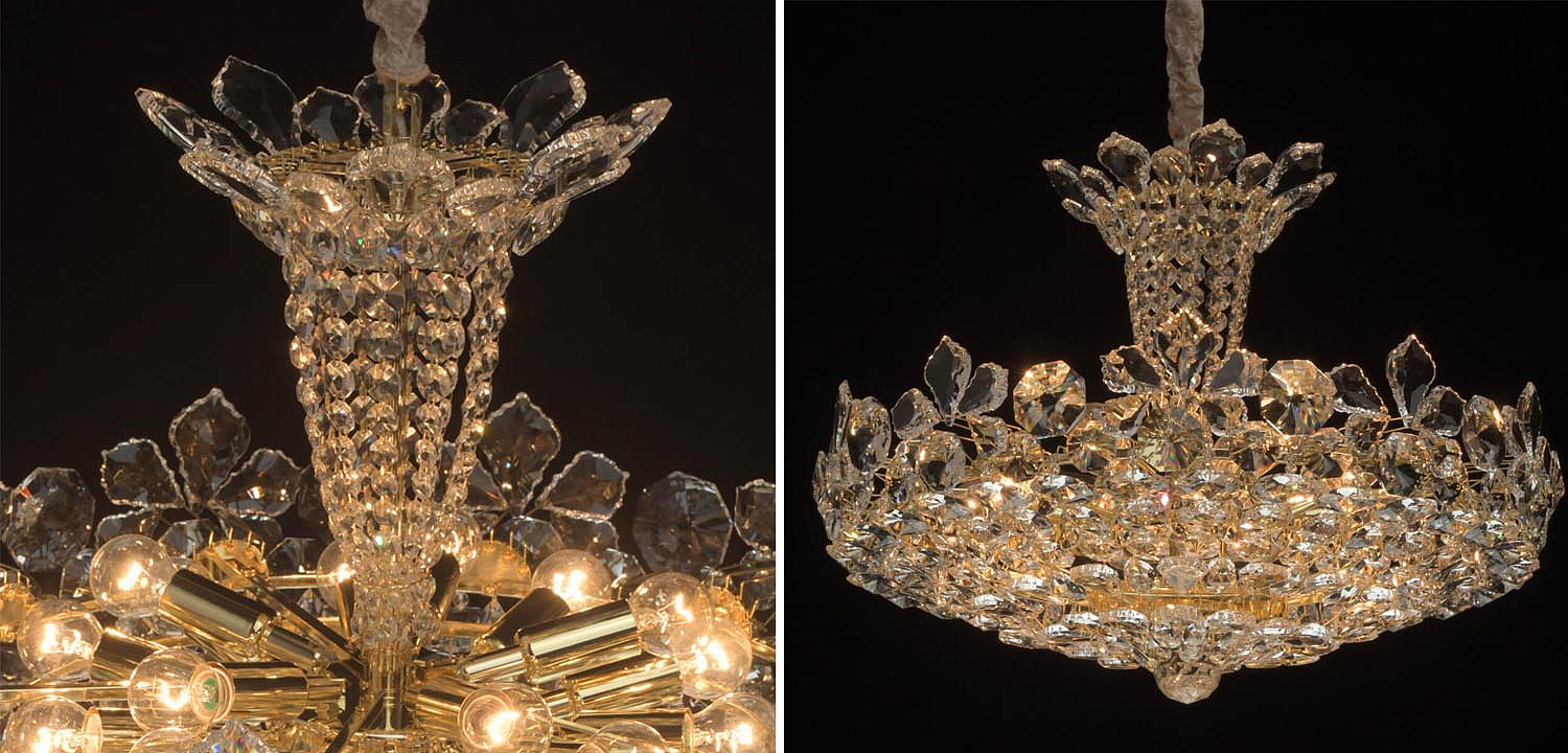 Люстра Griselda Crystal Chandelier gold Люстра Griselda Crystal Chandelier gold - Loft-Concept в Липецке