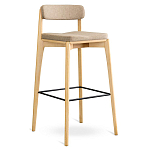 Барный стул из массива ясеня Elegant Ash Shape варинант исполнения - 3 | Loft Concept в Липецке