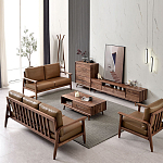 Тумба под телевизориз массива дерева TV Stand made of Walnut Wood варинант исполнения - 4 | Loft Concept в Липецке