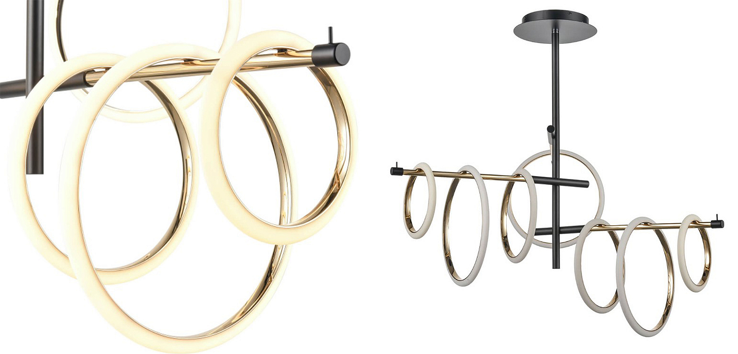 Люстра Jessenia Rings Chandelier 7 Люстра Jessenia Rings Chandelier 7 - Loft-Concept в Липецке