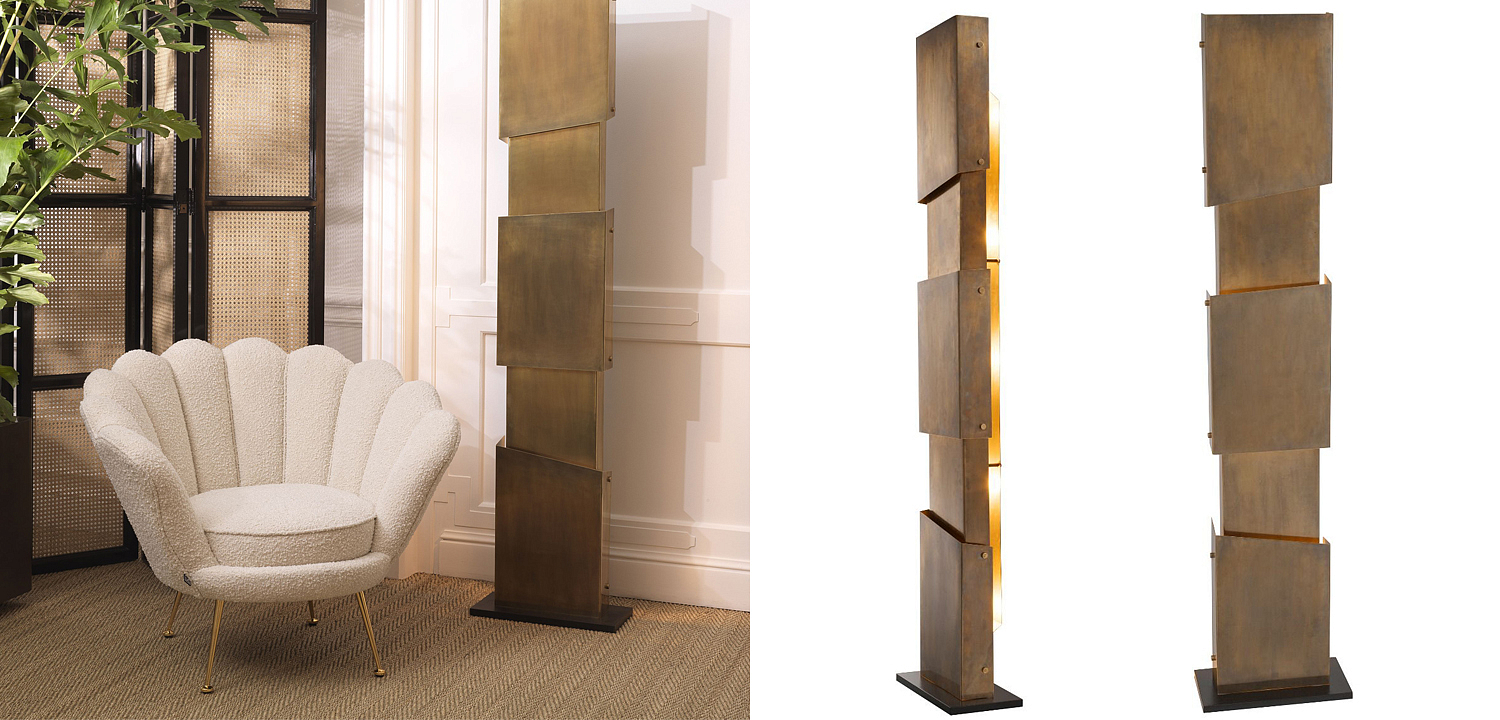 Торшер Eichholtz Floor Lamp Shadow Торшер Eichholtz Floor Lamp Shadow - Loft-Concept в Липецке