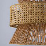 Подвесной светильник с абажуром из натуральных материалов Light Inside the Cell варинант исполнения - 9 | Loft Concept в Липецке