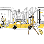 Megan Hess. New york: through a fashion eye варинант исполнения - 2 | Loft Concept в Липецке