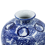 Ваза из фарфора сине-белого цвета Blue & White Ornament  варинант исполнения - 2 | Loft Concept в Липецке