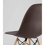 Пластиковый стул на ножках из массива бука Eames Brown варинант исполнения - 3 | Loft Concept в Липецке