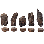 Декоративная статуэтка из дерева Будда Buddha Wooden Statuette варинант исполнения - 6 | Loft Concept в Липецке